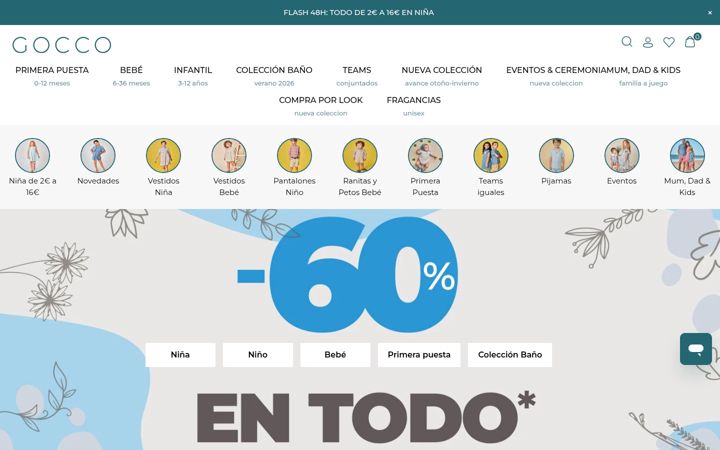 Screenshot of gocco.es