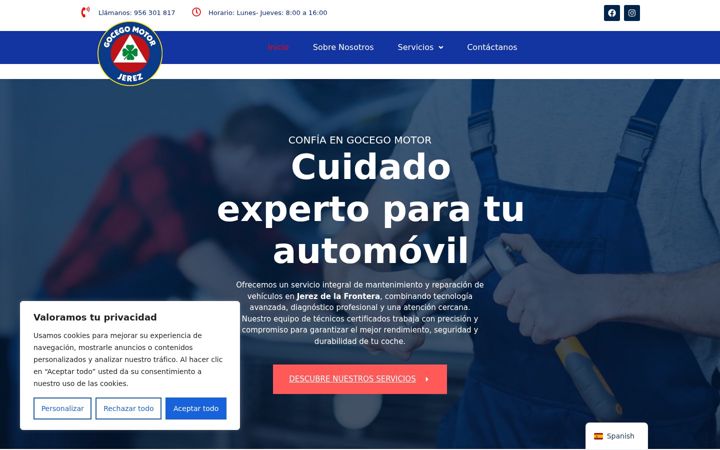 Screenshot of gocegomotor.es