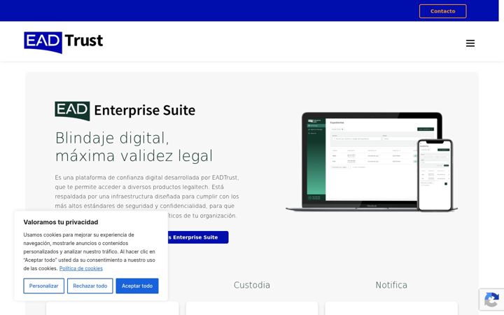 Screenshot of gocertius.io