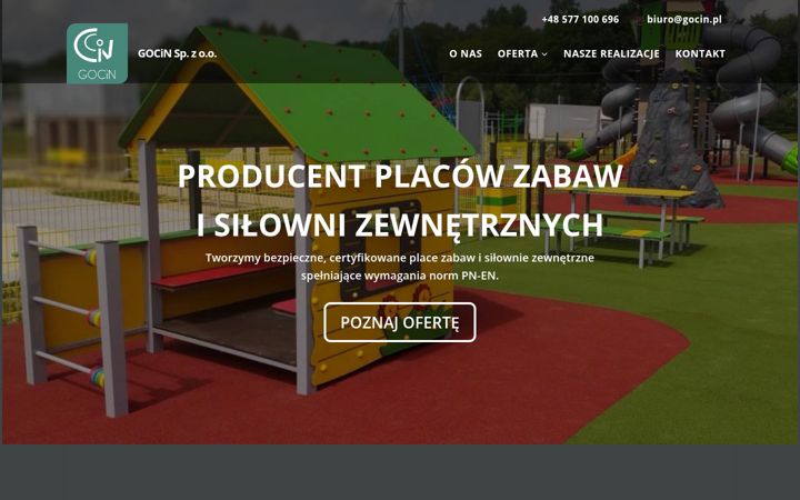 Screenshot of gocin.pl