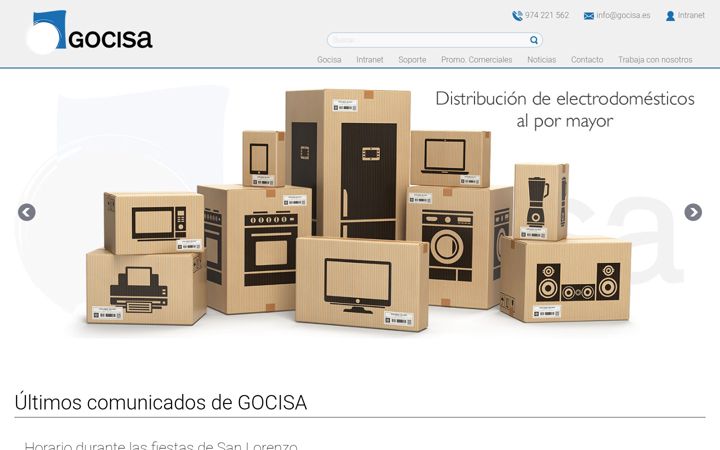 Screenshot of gocisa.es