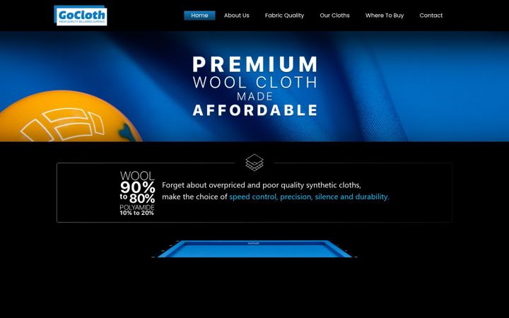 Screenshot of gocloth.com