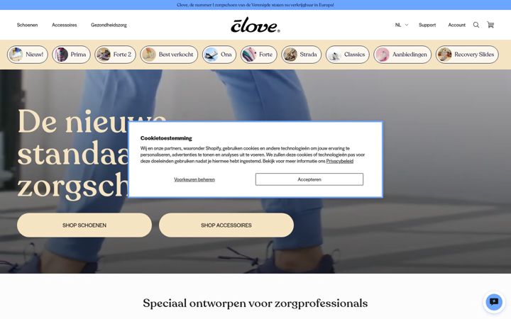 Screenshot of goclove.com