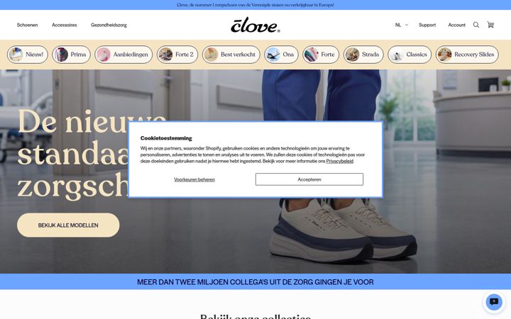 Screenshot of goclove.nl