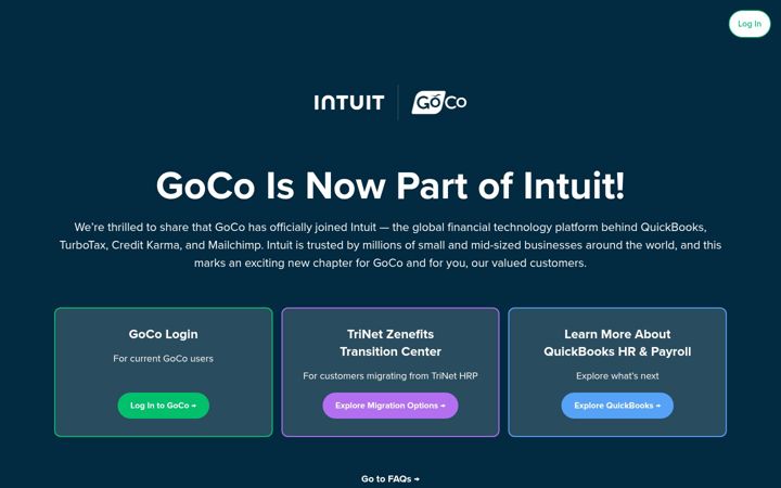 Screenshot of goco.io
