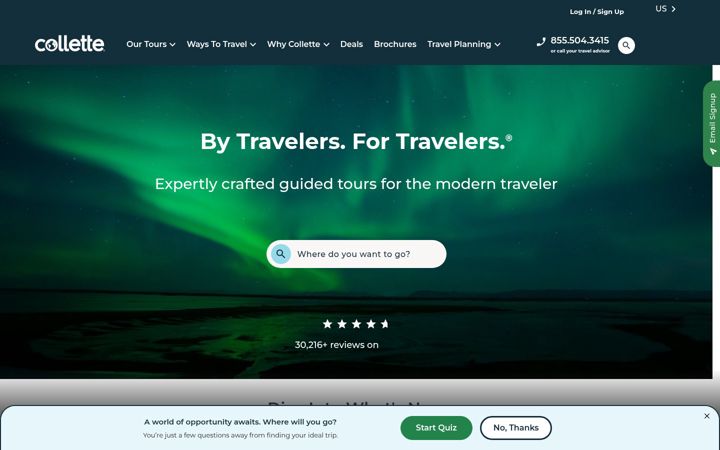 Screenshot of gocollette.com