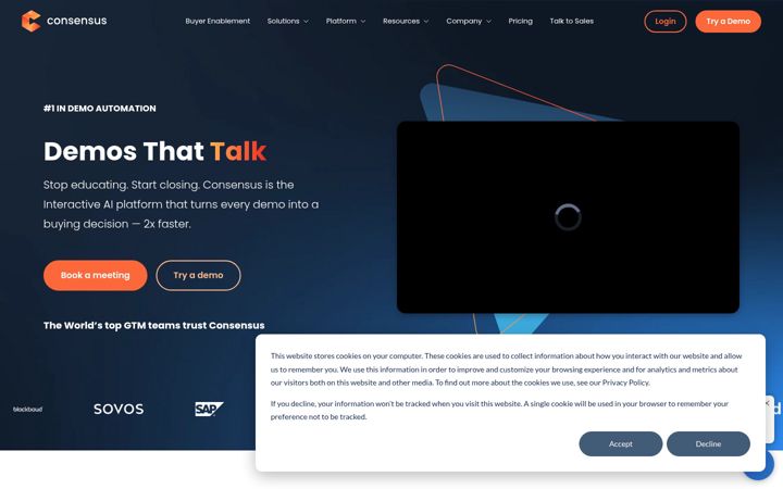 Screenshot of goconsensus.com