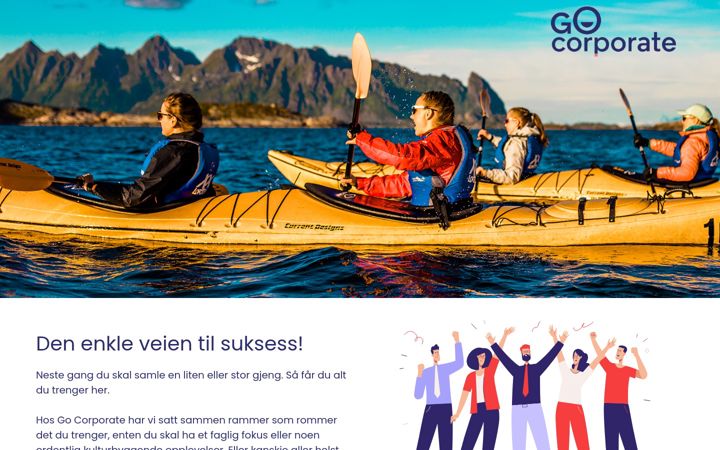 Screenshot of gocorporate.no