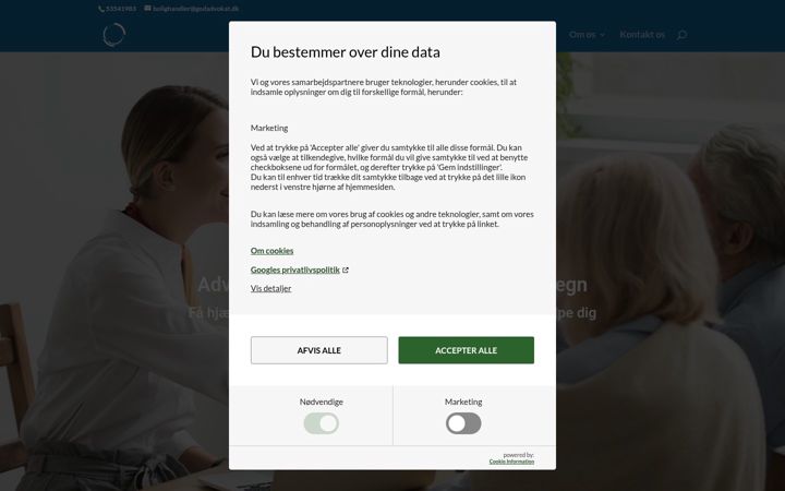 Screenshot of godadvokat.dk