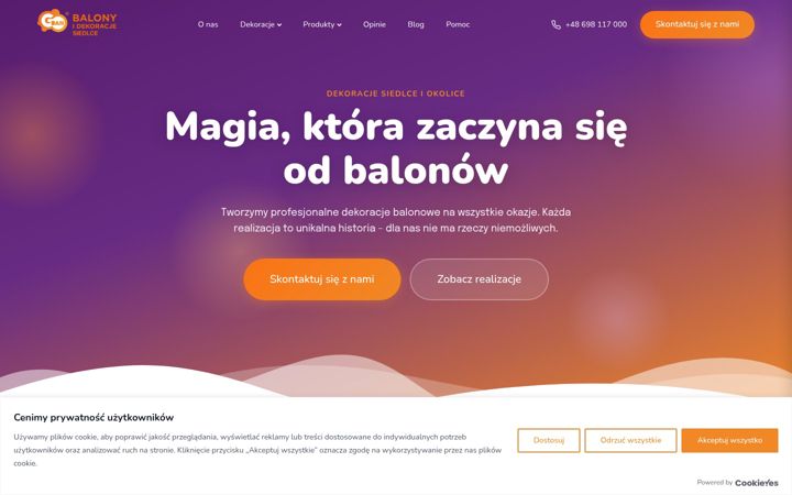 Screenshot of godansiedlce.pl