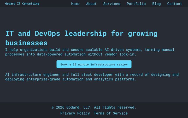 Screenshot of godard.io