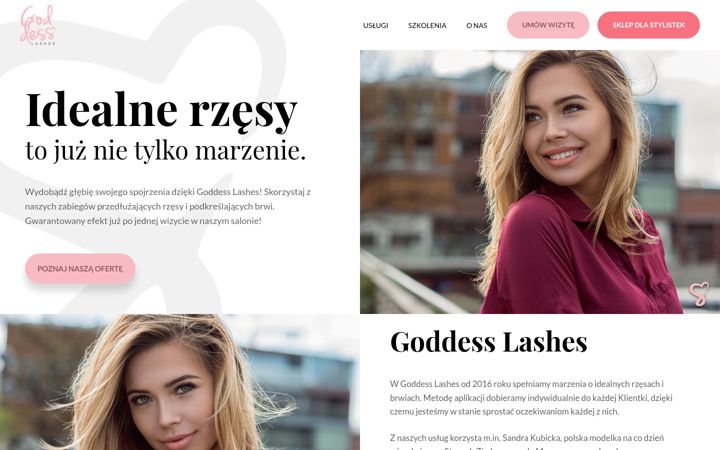 Screenshot of goddesslashes.pl