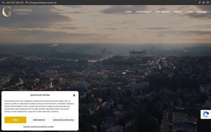 Screenshot of goddessproperty.sk