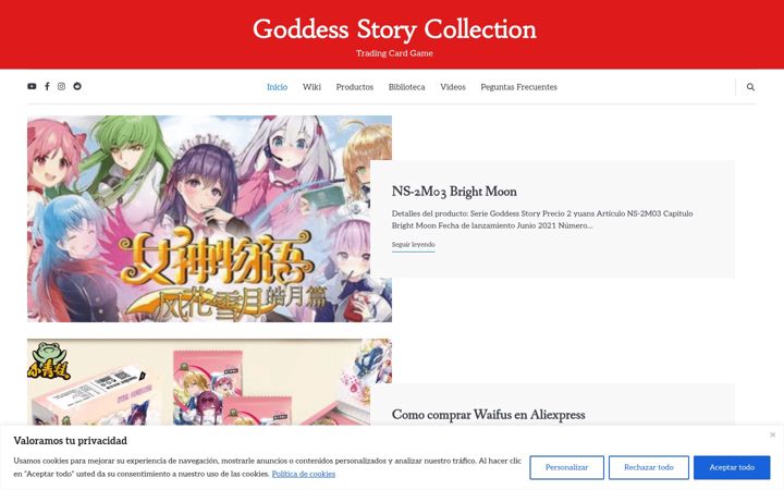 Screenshot of goddessstorycollection.com