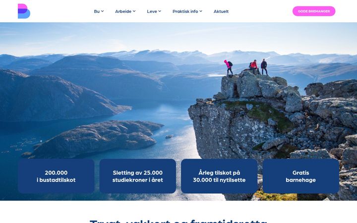 Screenshot of godebremanger.no