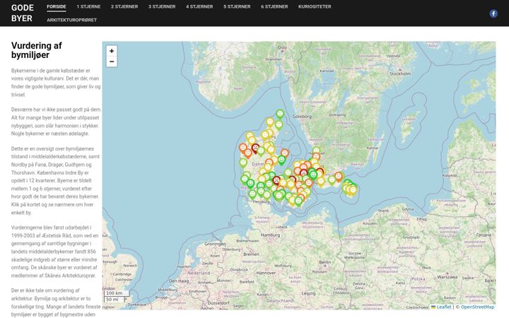 Screenshot of godebyer.dk