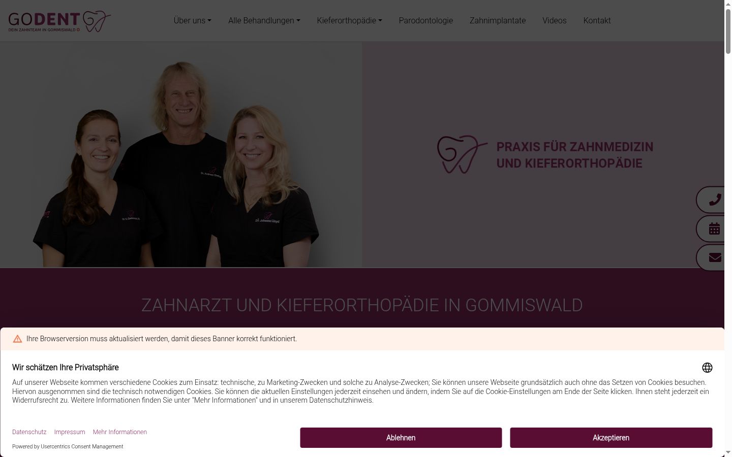 Sutikimo reklamjuostės, rodytos prieš bet kokią sąveiką, ekrano kopija