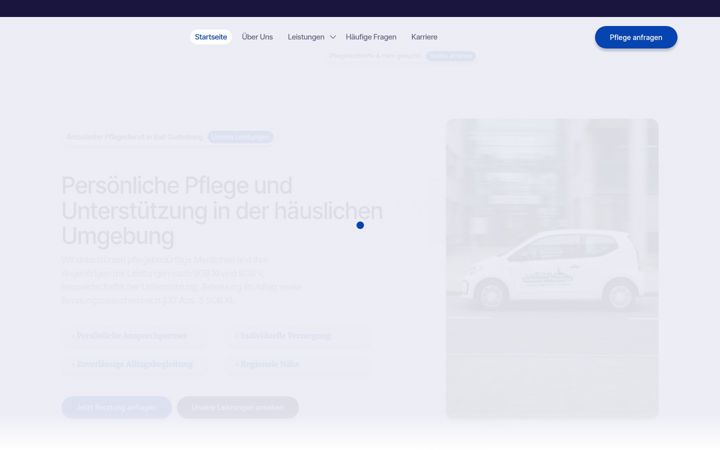 Screenshot of godesberger-pflegedienst.de