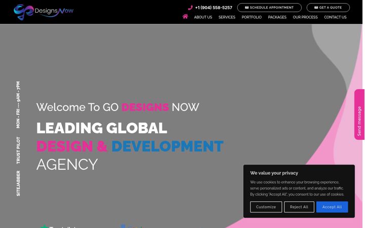 Screenshot of godesignsnow.com