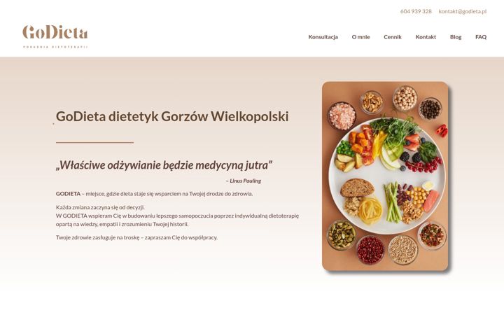 Screenshot of godieta.pl