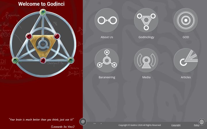 Screenshot of godinci.org