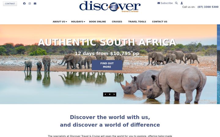 Screenshot of godiscover.com.au