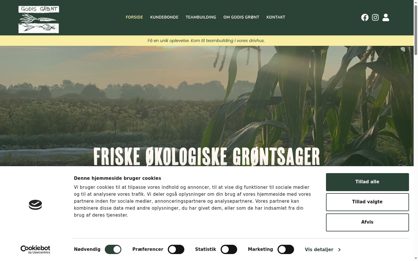 Screenshot tal-banner tal-kunsens muri qabel kwalunkwe interazzjoni