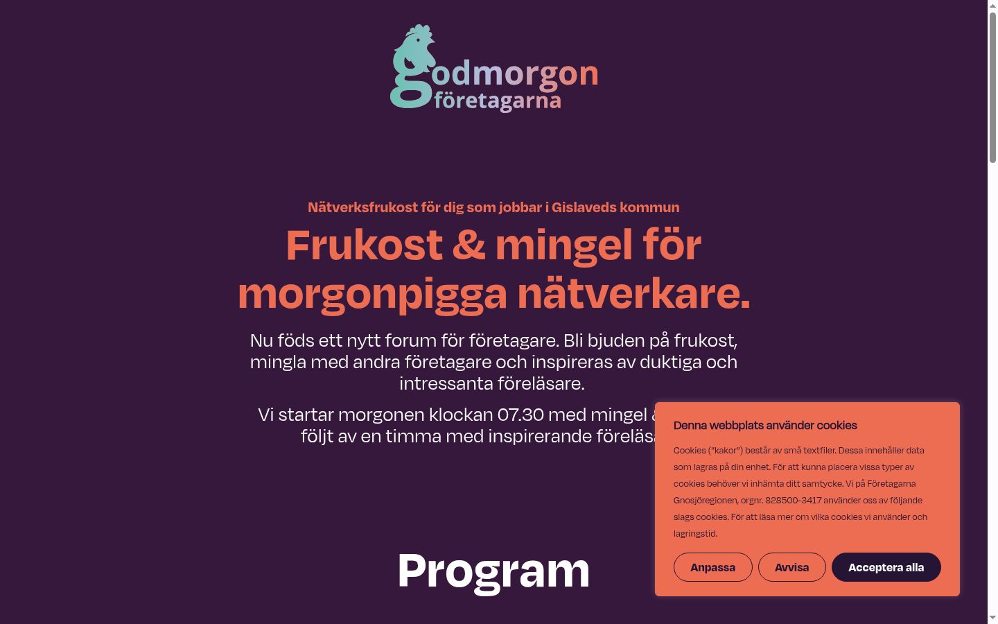 Képernyőkép a bármilyen interakció előtt megjelenő hozzájárulási bannerről