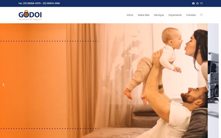 Screenshot of godoisegurossp.com.br