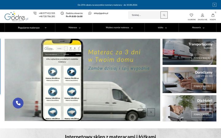 Screenshot of godre.pl