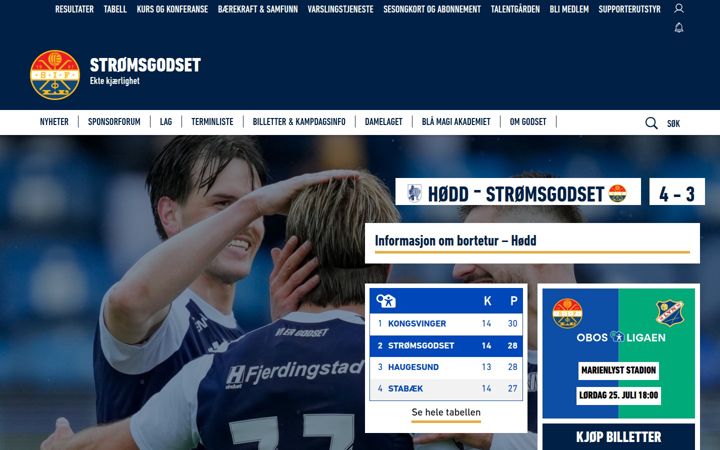 Screenshot stránky godset.no