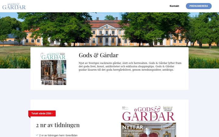 Screenshot of godsochgardar.se