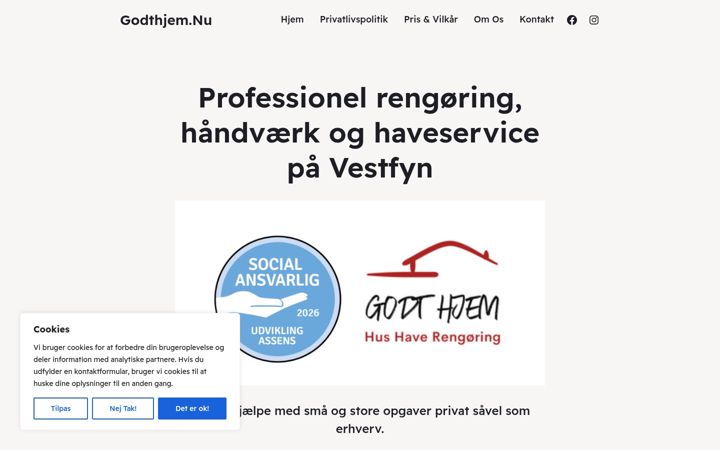 Screenshot of godthjem.nu