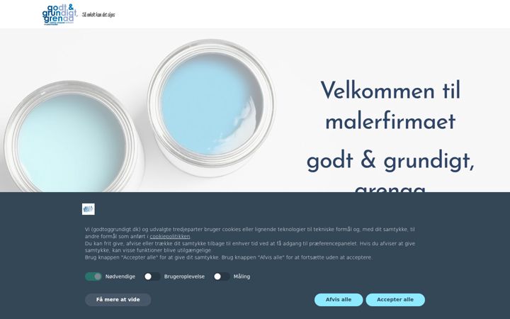 Screenshot of godtoggrundigt.dk