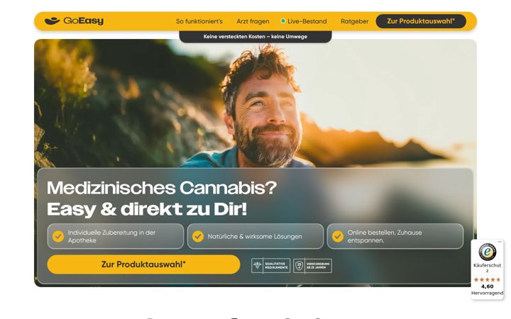 Screenshot of goeasy.de