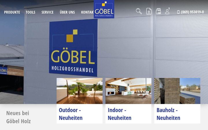 Screenshot of goebel-holz.de