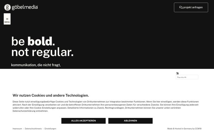 Screenshot of goebelmedia.de