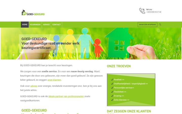 Screenshot of goed-gekeurd.be
