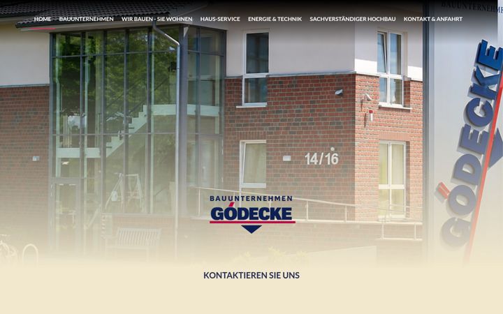 Screenshot of goedecke-bau.eu