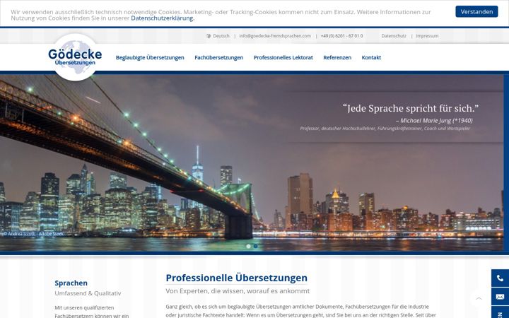 Screenshot of goedecke-fremdsprachen.de
