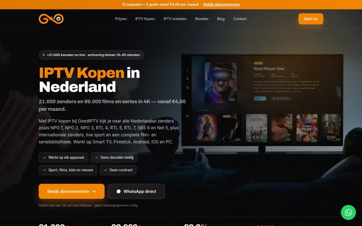 Screenshot of goediptv.nl