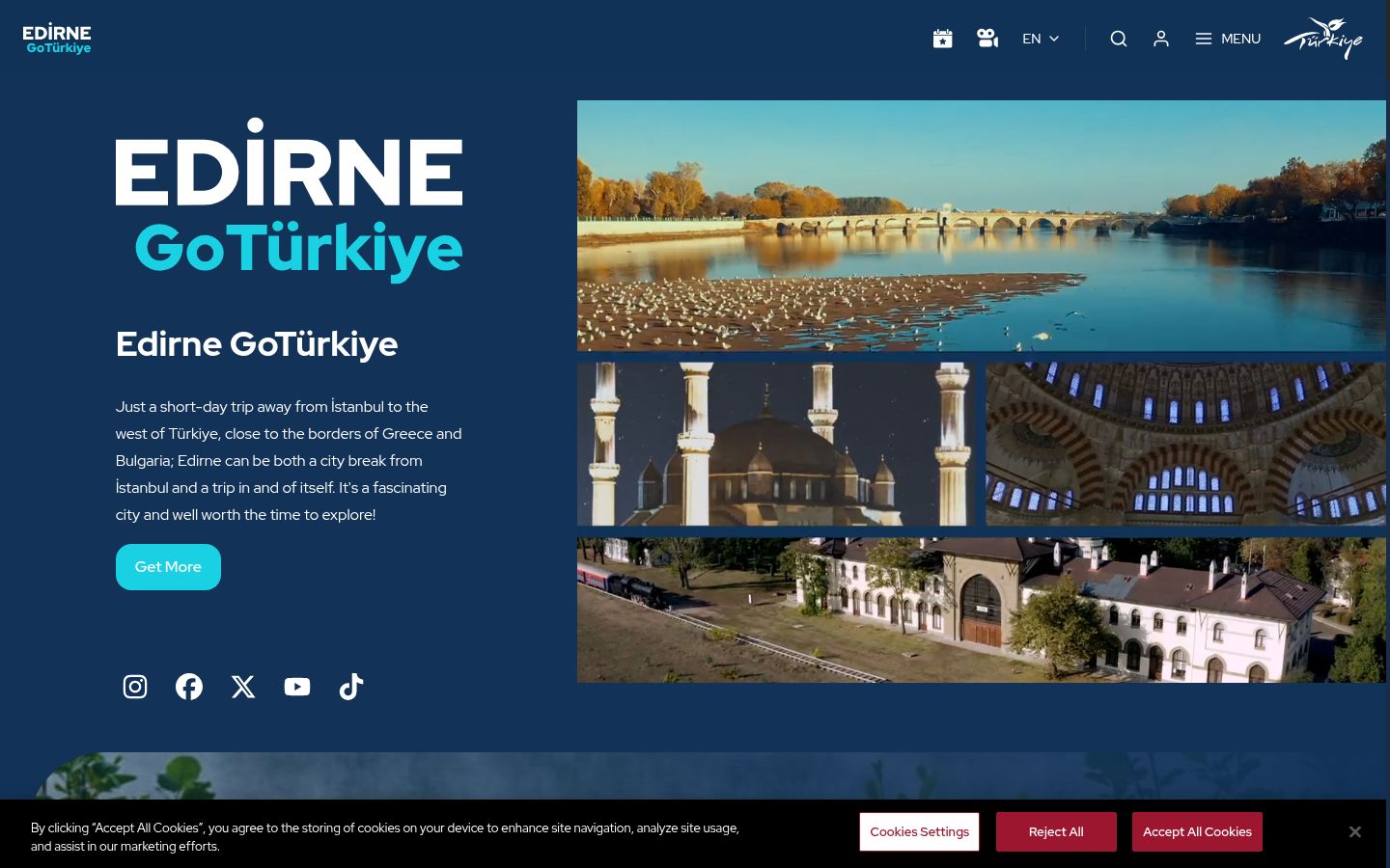 Screenshot του banner συγκατάθεσης που εμφανίστηκε πριν από οποιαδήποτε αλληλεπίδραση