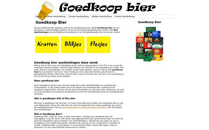 Screenshot of goedkoopbierr.nl