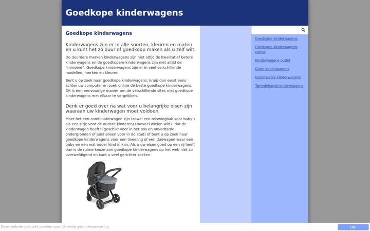 Screenshot of goedkope-kinderwagens.nl