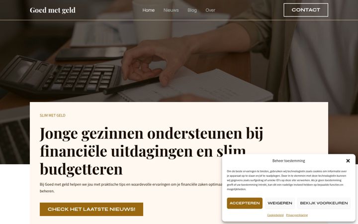 Screenshot of goedmetgeld.com