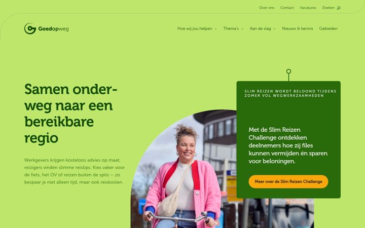 Snímek obrazovky goedopweg.nl