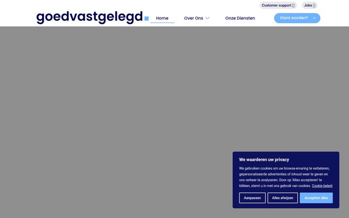 Screenshot of goedvastgelegd.be