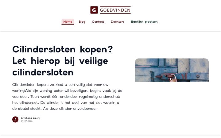 Screenshot of goedvinden.com