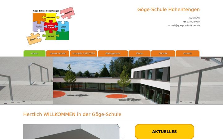 Screenshot of goege-schule.de