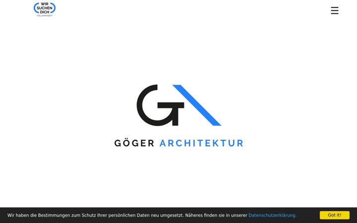 Screenshot of goegerarchitektur.de